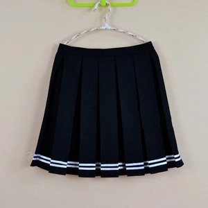 Jupes plissées japonaises multicolores à taille haute Jupe plissée solide pour étudiantes JK Jupe d'uniforme scolaire Cosplay mignon - Product Image 4