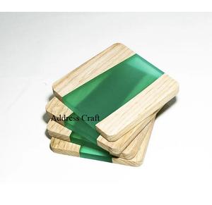 New Arrival Wood Resin Drinking <b>Coasters</b> <b>Set</b> of 4 Creative Design Tea Cup <b>Coasters</b> Table Mats Classic Style Wood Resin <b>Coasters</b> - Product Image 5