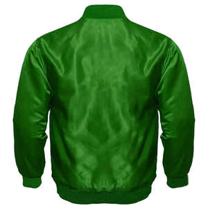 Chaqueta universitaria de satén para hombre, chaqueta Bomber con letras y logotipo personalizado, ropa de calle, moda - Product Image 2