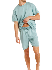 Ropa de calle informal de verano para hombre, venta al por mayor, conjunto de chándal estampado de dos piezas, camiseta y pantalones transpirables 2026 - Product Image 3