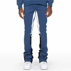 100% Cotton Design Your Own Custom Men's Puff Printing <b>Tracksuit</b> Stacked Flared Jogger Pant Flare <b>Tracksuits</b> - Product Image 5