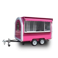 Gerobak Jajanan Listrik Tiga Roda Kondisi Baru, Truk Sarapan Mobile, Trailer dengan Rangka Fiberglass dan Baja Anti Karat