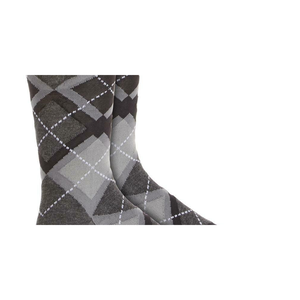 Alfani Men's Dark Gray Argyle Dot Dress <b>Socks</b> Light Weight <b>Polyester</b> Spandex Daily & Sporty Digital Printing Logo Bottom White - Product Image 3