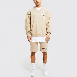 OEM Unisex Hoodie <b>Cargo</b> <b>Shorts</b> Jogging Set High Quality Custom Plus Size Streetwear Gym Tracksuit <b>Men</b> Sweat Suit Side Features - Product Image 2