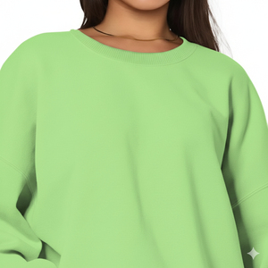 Saison d'hiver Utiliser des sweatshirts surdimensionnés pour femmes Pull col rond à l'avant Pull ample en polaire avec service OEM - Product Image 6