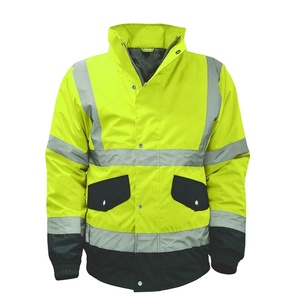 High Visibility Waterproof Safety Bomber <b>Jacket</b> Winter Safety Gear Men's Winter <b>Jacket</b> - Product Image 1