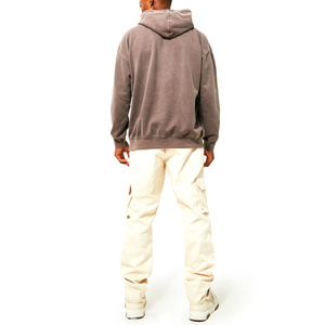 Sweat à capuche surdimensionné pour hommes de qualité supérieure entièrement personnalisé avec un motif solide fabriqué au Pakistan en vente pour adultes - Product Image 4