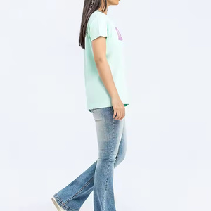 Camiseta Personalizable de Poliéster/Algodón, Estilo Hip-Hop, Corte Regular, Estilo Urbano Americano, Casual, con Logotipo Estampado en la Parte Delantera - Product Image 6