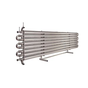 Équipement industriel de filtration d'acier inoxydable d'AISI 304 version standard échangeurs de chaleur de tube de refroidissement liquide nouvel état - Product Image 1