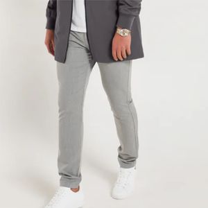 Halle Chino - Slim พอดีกับข้อเท้า, มี4กระเป๋า, 5ห่วงเข็มขัด, แพทช์ด้านหลังหนังเทียม, และการออกแบบซิปบิน - Product Image 6