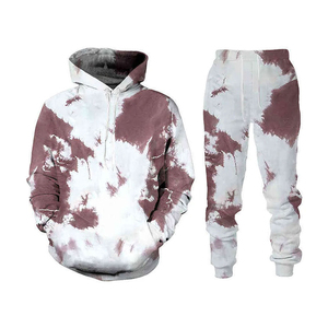 Nueva llegada de moda Tie Dye chándal para hombres venta al por mayor de alta calidad transpirable Casual ropa activa hombres Tie Dye chándal - Product Image 1
