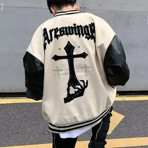 <b>Men's</b> Custom Wool Varsity <b>Jacket</b> Long Length Winter Coat Hooded Baseball Bomber Style <b>Light</b> Embroidered Crop Chenille Plus Size - Product Image 6