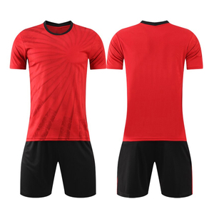 ชุดกีฬาสำหรับผู้ชายเสื้อฟุตบอลแบบระเหิดสีพื้นและโลโก้ออกแบบได้ตามที่ต้องการ - Product Image 5