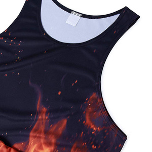 เสื้อกล้าม Ronpex International RI-230 คอกลม ดีไซน์เรียบหรู ทรงเข้ารูป ผ้าถัก พิมพ์ลายการ์ตูน สำหรับฤดูร้อน ผู้ชาย ไซส์พลัส - Product Image 4