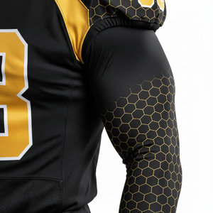 Vêtements de sport de football américain pour hommes personnalisables, respirants, en jersey 100% polyester, pantalon avec manches courtes, uniforme personnalisé - Product Image 5