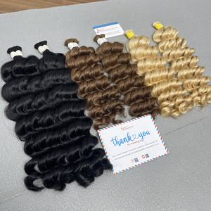 Nouvel article! Extensions de cheveux en vrac belles de haute qualité vague profonde beaucoup de couleurs en stock prêt à expédier - Product Image 5
