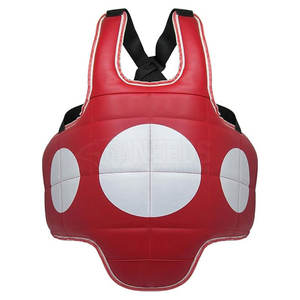 Protector de pecho de cuero de alta calidad superventas, equipo de entrenamiento profesional de boxeo y MMA con patrón de impresión único - Product Image 2