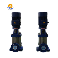 Pompe verticale multi-étages en acier inoxydable 304/316L sur skid haute efficacité pour système d'osmose inverse et alimentation de chaudière