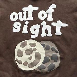 2024 arrivée hommes décontracté t-shirts marron coupe décontractée surdimensionné bouffée imprimé conception en vrac quantité minimale de commande à vendre - Product Image 3