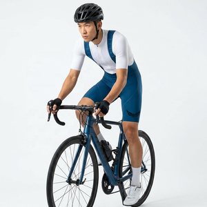 Cuissard de cyclisme pour homme avec logo aile imprimé par transfert thermique, coupe ajustée, séchage rapide, en Spandex et Nylon, longueur courte, pour adulte - Product Image 4