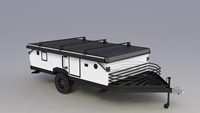 Construction en aluminium Léger RV Extensible Camping BoxTeardrop Camper Trailer Caravan