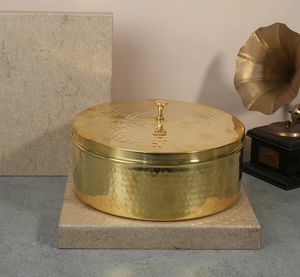 Bronze Et Laiton Ustensile De Cuisine Handi Kadai Tawa Thali Ensemble Cuillère De Service Ghee pot Masala Dani Boîte À Épices Roti Et Dosa Tawa - Product Image 3