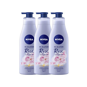 Lotion corporelle nourrissante quotidienne pour une peau douce, huile Nivea en lotion à la rose et à l'huile d'argan, peau d'apparence saine - Product Image 5