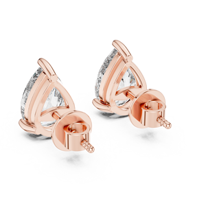 Boucles d'oreilles en or rose 22 carats Moissanite Or jaune Or blanc et argent Un accent luxueux pour la vente au détail haut de gamme - Product Image 2