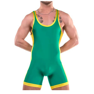 Custom Sized Best Quality <b>Men</b> Breathable Quick Dry Spandex Polyester Weightlifting Wrestling <b>Singlet</b> Pakistan Manufacturer - Product Image 6