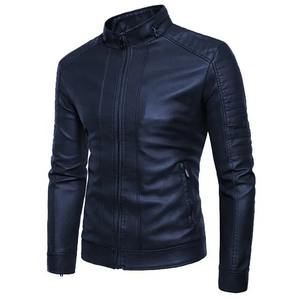 Veste matelassée en laine pour homme avec logo personnalisé, coupe slim, taille plus, streetwear, col montant, fermeture éclair respirante - Product Image 3