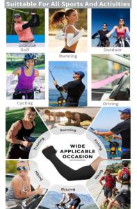 Trendmalls Boldfit UV/Sun Protection Strecheble Full Arm Sleeves pour hommes et femmes (A02-Beige) - Product Image 6