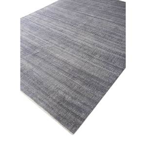 Tapis en laine et soie noué à la main Entropy Blue, style bohème, motif abstrait rectangulaire pour la maison et le couloir SKWS-129 - Product Image 2