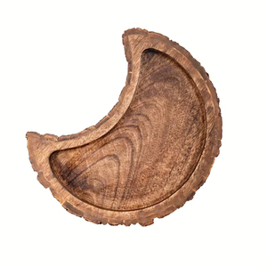 Bandeja de servicio de comida de madera en forma de Luna, vajilla, plato de madera, plato para servir para el hogar, Hotel, restaurante, fiesta de boda - Product Image 1