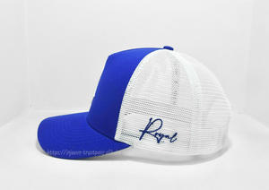 หมวกคนขับรถบรรทุกที่มีโครงสร้างสูงลายปักโลโก้3D ตามสั่งสไตล์กลางแจ้งที่หรูหราและโดดเด่นผลิตโดย injae Vina - Product Image 3