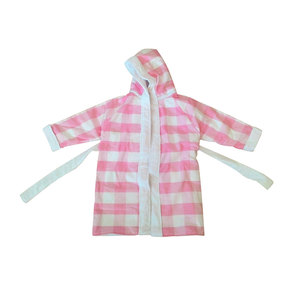 Accappatoio a Quadretti Rosa - Vestaglia Unisex Riutilizzabile - Product Image 3