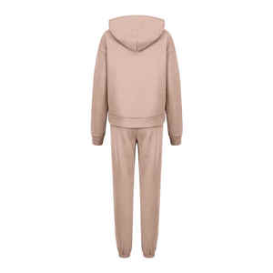 2025 OEM femmes à capuche Zip Activewear meilleur Design 2 pièces survêtements tenues ensembles solides ODM survêtements pour l'entraînement d'hiver - Product Image 4