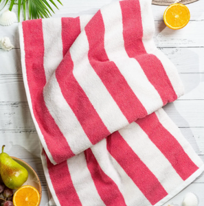 Toalla de playa unisex de verano, nuevo diseño, Algodón puro sin arena turco, rayas grandes, inspirada en el golf, unisex - Product Image 1
