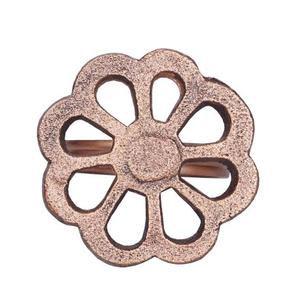 Anneaux de serviette en métal argenté fabriqués à la main Table à manger fleur décorative Design floral stocké pour les occasions de fête - Product Image 5