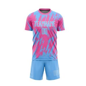 Uniforme de Fútbol Personalizado con Logotipo, Nombre y Número Impresos OEM |   Conjunto de Pantalones Cortos de Fútbol al por Mayor para Equipos/Clubes, Ligeros - Product Image 2