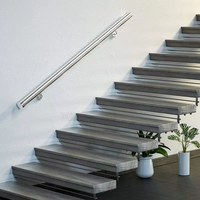 Balustrade murale en acier inoxydable résistante à la rouille pour hôtel, terrasse extérieure, escalier, garde-corps en verre, clôture de balcon, main courante à câble