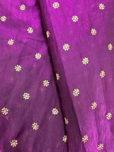 Tissu de travail Space Silk Gold Jari Butti de luxe Matériau brodé de haute qualité pour les tenues de mariée et de fête au meilleur prix - Product Image 3