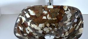 อ่างล้างหน้าหินอ่อนหินโมราแบบทันสมัยอ่างล้างหน้าสำหรับห้องน้ำหรือบ้านสำหรับใช้ในโรงแรม - Product Image 6