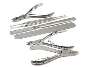 ชุดเครื่องมือแพทย์เท้าสแตนเลสพื้นฐาน - ชุดเครื่องมือสำหรับตัดเล็บเท้า เครื่องมือผ่าตัดแบบใช้มือสำหรับมืออาชีพ - Product Image 2