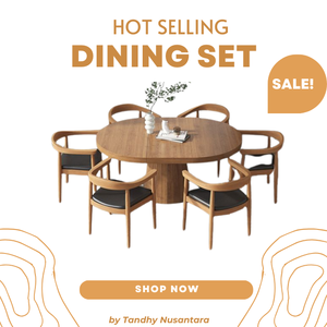 Vente chaude Ensemble de salle à manger moderne avec de nombreuses chaises pour meubles de salle à manger Table et chaise de haute qualité d'Indonésie - Product Image 5