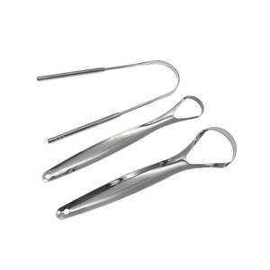 Grattoir lingual en acier inoxydable pour une haleine plus fraîche toute la journée, nettoyant lingual minimaliste et écologique pour un sourire plus sain - Product Image 1