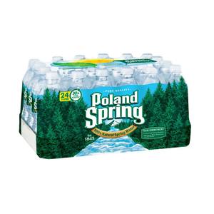 Agua de Manantial Poland Spring, Paquete de 24 Botellas, Agua de Manantial Refrescante para Uso en el Hogar y la Oficina - Product Image 1