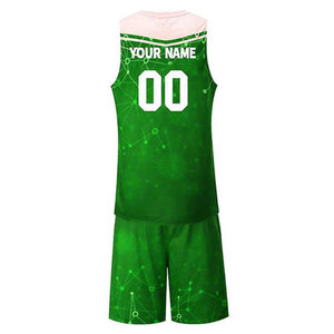 Uniformes de Baloncesto Transpirables de Secado Rápido con Diseño Personalizado 2025, Uniformes Deportivos de Alta Calidad al por Mayor, 100% Poliéster con Impresión por Transferencia de Calor - Product Image 3