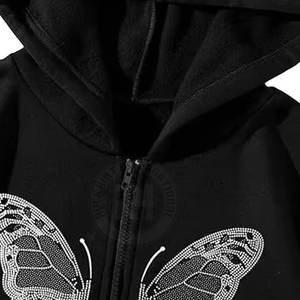 Sudaderas con capucha con diamantes de imitación para hombre, personalizadas, ajustadas, de color sólido, esenciales de invierno - Product Image 6