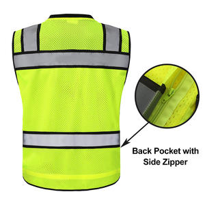 HiVis ANSI Clase 2 Chaleco de topógrafos de alto rendimiento Chaleco de seguridad de utilidad de contraste de color resistente con ProPockets - Product Image 3