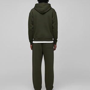 Conjunto de Sudadera de 2 Piezas con Logotipo Estampado, 100% Algodón, Peso Medio, Estilo Urbano, para Hombre - Product Image 3